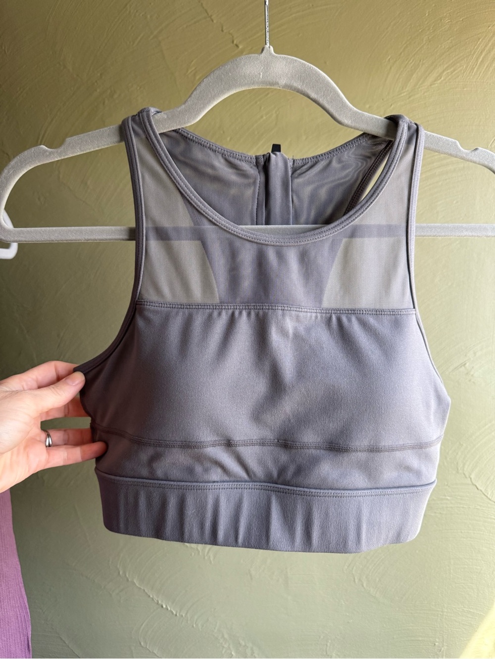 ZYIA All-Star Sports Bra (Size M) in Pewter